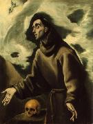 El Greco El Greco. Saint Francis Receiving the Stigmata USA oil painting artist